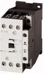 Eaton DILM38-10-EA Power Contactor, 38A, 3-Pole, 24V DC Coil, 1NO Auxiliary Contact