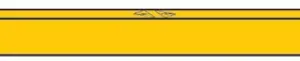 Apator 3-pole end cover with warning triangle for 60mm busbar system