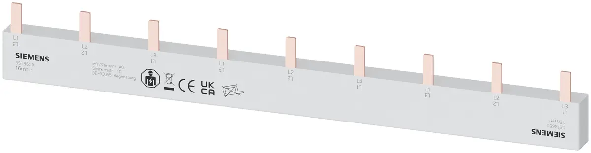 Siemens kontaktdakšas kopne 16 mm², pelēka