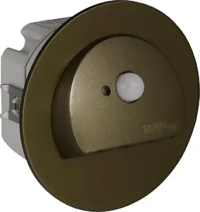 Zamel Rubi PT LED kāpņu gaismeklis 14V DC ar regulējamu sensoru silti balts