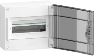 Schneider Electric PrismaSeT XS LVSXR113 Surface-Mounted Distribution Board 1x13 Modules with Transparent Door IP40 IK09