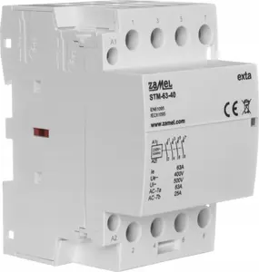 Zamel STM-63-40/24V modulārais instalācijas kontaktors 63A 4NO 24V AC/DC