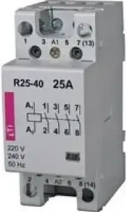 Модульный контактор Eti-Polam R 25-22 25А 24В AC 2НО 2НЗ