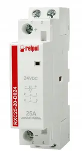 Установочный контактор Relpol RXC25-20-D024 25А 250В AC 24В DC