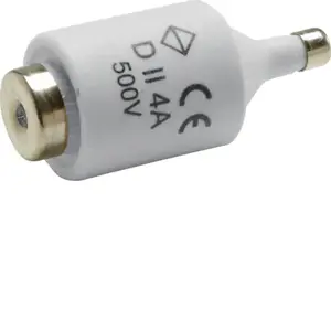 Hager LE27F04 DII gF 4A 500V Fuse Link
