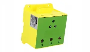 MOREK OTL300-3B Universal Terminal Block 3xAl/Cu 95-300mm2, 6x1x40mm Flexible Busbar Input, Yellow-Green, 1000V/1500V