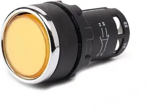 Emas T0-MB100DS Monoblock Push Button, Yellow