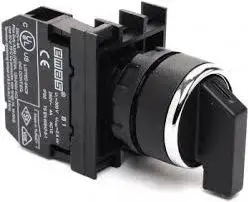 Emas T0-B100S20 2-Position Selector Switch, 1 NO Contact, Maintained