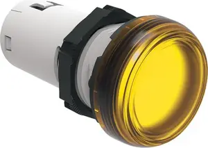 LOVATO Electric LPMLM5 LED Pilot Light, Single-Piece, Yellow, 230V AC