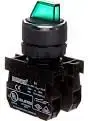 Emas T0-B101SL30Y 3-Position Selector Switch, Maintained, Illuminated, 100-250V, Green