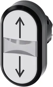 Siemens 3SU1001-3AB66-0AN0 Illuminated Twin Pushbutton, 22mm, White