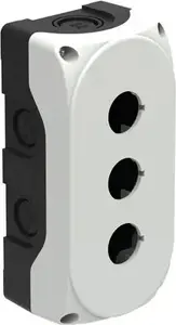 Корпус кнопочного поста LOVATO Electric LPZP3A8 на 3 отверстия 22мм белый IP67