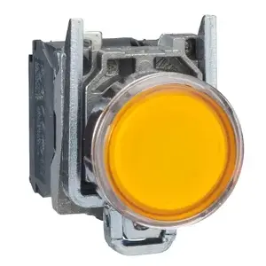 Schneider Electric XB4 Illuminated Push Button, 22mm, 1NO+1NC, Orange