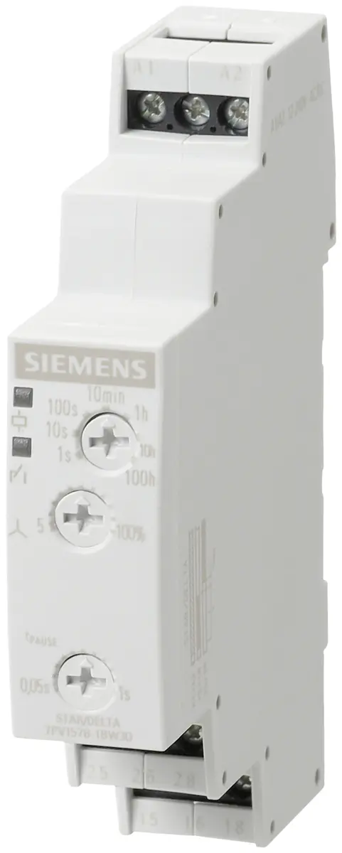 Siemens zvaigznes-trīsstūra laika relejs 7PV1578-1BW30 2Z