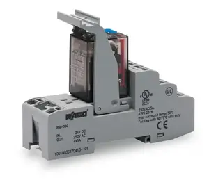 Wago 858-304 rūpnieciskais relejs 4P 5A 24V DC ar ligzdu