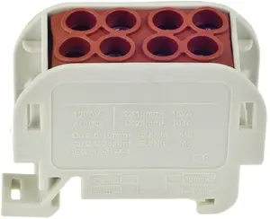 Однополюсная клеммная колодка Incobex ZGX 1x35/2x25 мм2 коричневая для проводников Al/Cu
