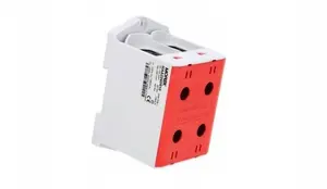 Универсальная клемма MOREK OTL240-2, 2xAl/Cu 35-240мм2, 1000В AC/1500В DC, красная