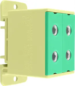Incobex ZGX 4-hole distribution terminal block 50mm2, yellow-green