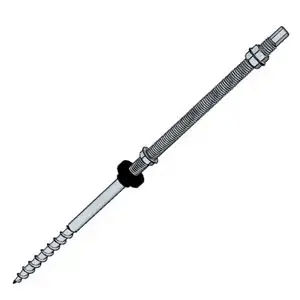 Keno K-17-200 Hanger Bolt M10 200 mm Stainless Steel