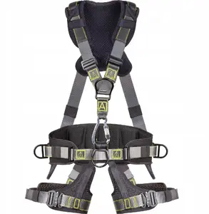 Delta Plus HAR35RXX Full Body Safety Harness with Positioning Belt and Thigh Straps, 5 Attachment Points