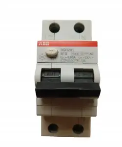 ABB DSH201 B10 Residual Current Circuit Breaker with Overcurrent Protection, 2P, 10A, 30mA, AC, 6kA