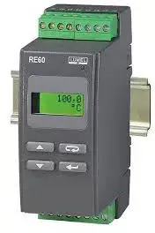 Lumel RE60 Temperature Controller, PT100 Input, 0-250°C Range, Relay Output, 2 Alarm Relays, 230V DIN Rail Mount