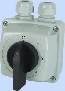 Elektromet E25-63 kulāciņu slēdzis 0-1-2-3 3P 25A ar IP65 korpusu
