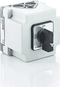 PCE ML032.3-RG/OB Cam Switch 0-1 3-Pole 32A IP65 in Enclosure