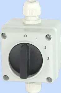 Elektromet E12-63 kulakveida slēdzis 0-1-2-3 3P 12A korpusā IP65
