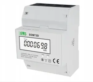 SDM72D 3-Phase LCD Energy Meter 100A 4-Module