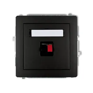 Karlik 12DGG-1 Single Speaker Socket, Matte Black