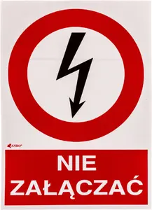 ANRO brīdinājuma zīme Neieslēgt 148x210 mm