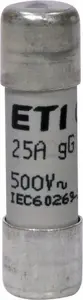 Eti-Polam CH10x38 gG Cylindrical Fuse Link 25A 500V