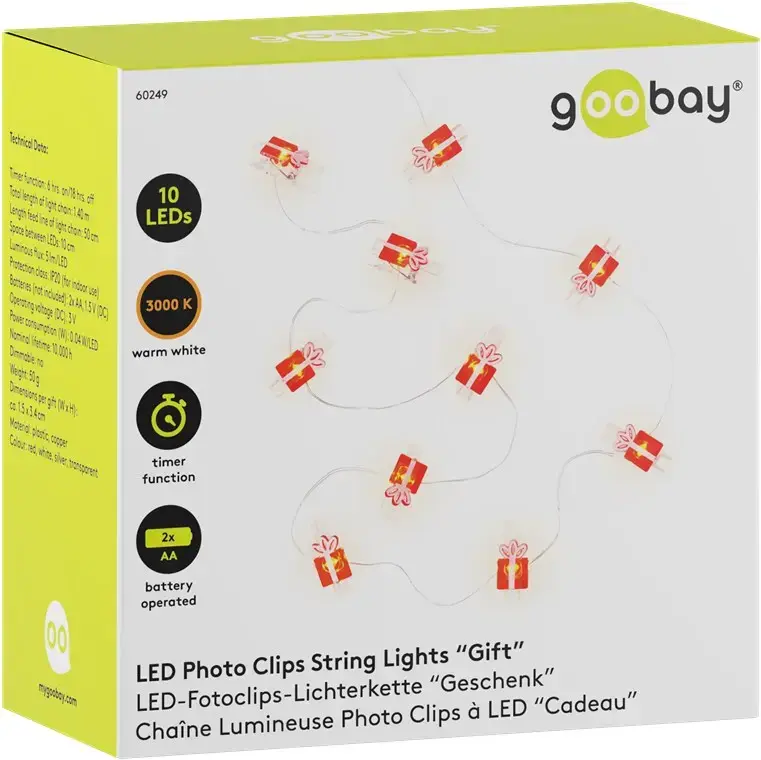 Goobay 10 LED Photo Clip Fairy Lights Gift Photo 6