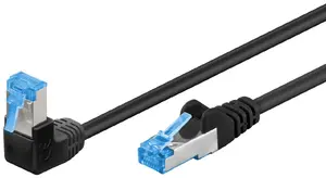 Goobay 51555 Cat6a S/FTP tīkla kabelis, RJ-45, 0.25 m, melns/zils