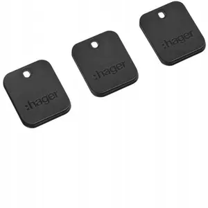 Hager XVA400 RFID Key Fob Set for Witty EV Charging Stations, 3 Pieces