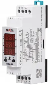 Zamel CKM-12 Digital Phase Sequence and Loss Relay with Voltage Indicator