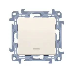 Kontakt-Simon CW1L.01/41 Single Switch with Illumination 10A 250V White