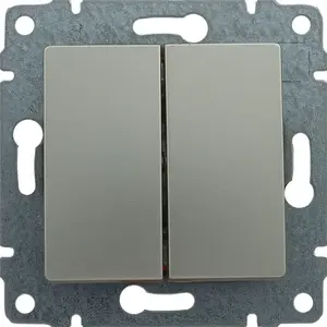 KOS Vena Double Switch, Satin Finish