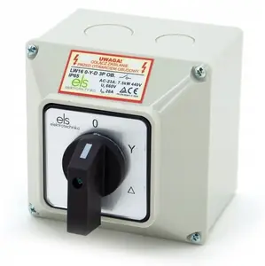 Кулачковый переключатель Schneider Electric LW16 0-Y-D 3P OB звезда-треугольник, 16А, корпус IP65