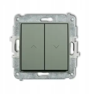 Karlik MINI Roller Blind Push-Button Switch Mechanism, Sage Green, 61MWP-8