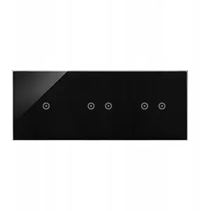 Kontakt-Simon Touch Panel 3-Module with 1 and 2 Horizontal Touch Fields, Lava Finish