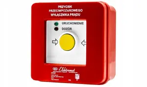 Elektromet PPWP-3s A Fire Emergency Power Cut-off Switch, Surface Mounted, NC-NC, Universal LED 230V AC/24V DC, CNBOP Certified