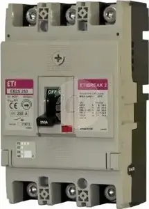 Eti-Polam EB2S 250/3LF 3-Pole Moulded Case Circuit Breaker 250A 16kA