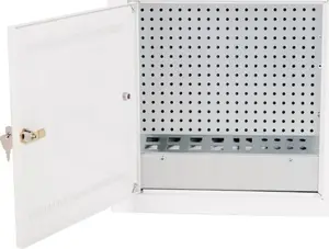 Alfako Flush-Mounted Multimedia Distribution Box SK-TEL-WN-PER with 4x Simplex Sockets and 8x TV Ports