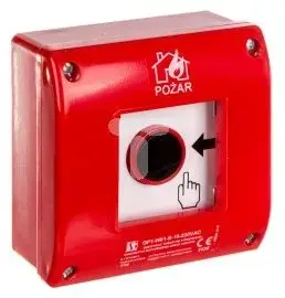 Ручной пожарный извещатель Spamel OP1-W01-B10-230, накладной, контакт 1НО+LED 230В AC