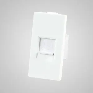 Компьютерная розетка Touchme TM903W RJ45, модуль 1/2, белая