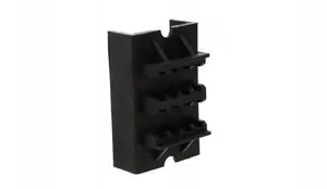 Ergom M-2/10T 3-Pole Busbar Support for 30-120x10mm Rails