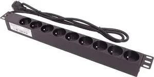 TKH 19 collu strāvas sadales bloks ar 9x 230V kontaktligzdām LZ1U9GBW