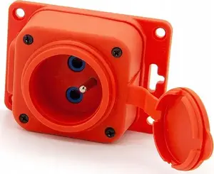 ELS Elektrotechnika TRGP-1 Single Rubber Extension Socket 230V